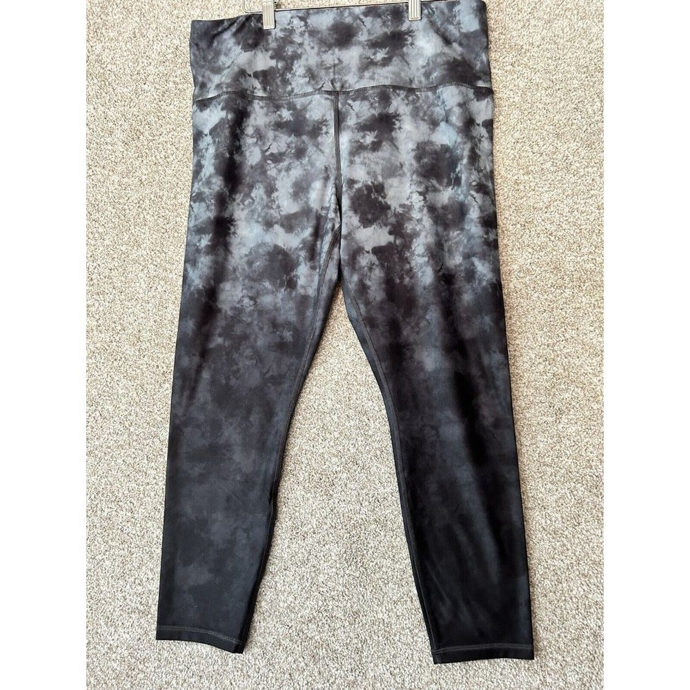 Athleta Elation 7/8 Tight Black Marble Hombre Leggings Size XL